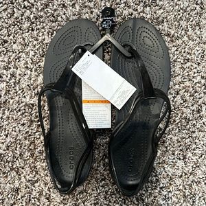 New with tags Crocs Isabella t-strap sandals - hard to find!